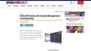 ESO ePCR Suite with Quality Management and Reporting | EMS World