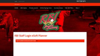 RBI Staff Login eSoft Planner - RBI Baseball Academy