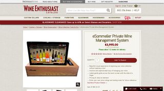 eSommelier Private Wine Management System - Wine Enthusiast