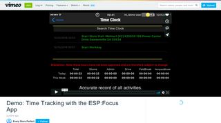Demo: Time Tracking with the ESP:Focus App on Vimeo