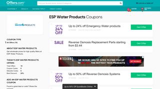 ESP Water Products Coupons & Promo Codes 2019: 15% off
