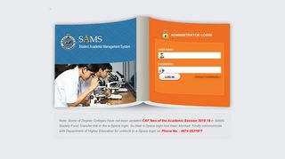Welcome to SAMS Intranet..Please Login
