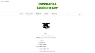 Aspire Log-in - Esperanza Elementary