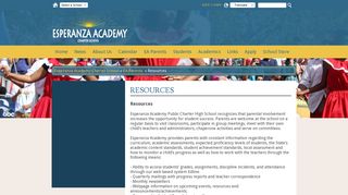 Resources - Esperanza Academy Charter School