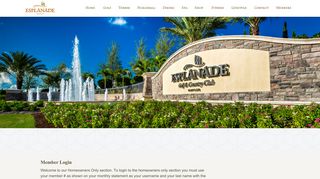Member Login - Esplanade Golf & Country Club - Naples, FL
