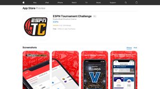 ESPN Tournament Challenge on the App Store - iTunes - Apple