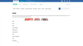 ESPN | Cox On Demand
