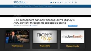 Dish subscribers can now access ESPN, Disney & ABC content ...