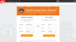 Play Fantasy Basketball for Free - ESPN - ESPN.com