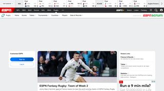 Rugby Teams, Scores, Stats, News, Fixtures, Results ... - ESPN.com
