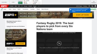 Fantasy Rugby 2019 - The best players to pick from every Six Nations ...