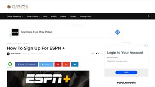 How To Sign Up For ESPN + | The Streaming Advisor