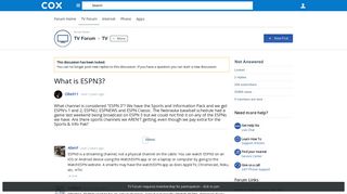 What is ESPN3? - TV - TV Forum - Cox Support Forums