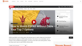 How to Watch ESPN3 Without Cable - Your Top 7 Options - Flixed