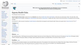 Esporta Health Clubs - Wikipedia