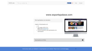 Esportspalace.com contacts hosting location - www.Esportspalace ...