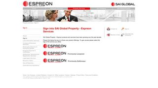 Sign into Espreon Property Services - SAI Global