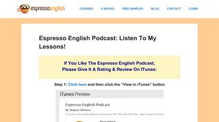 Espresso English Podcast: Listen to my lessons! – Espresso English