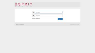 ESPRIT Vendor Portal
