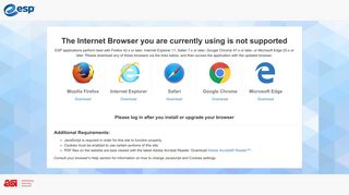 Browser Not Supported