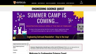 Home | Engineering Science Quest | University of Waterloo