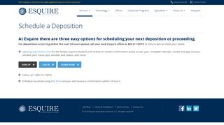 Schedule a Deposition - Esquire Deposition Solutions