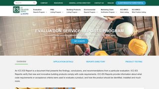 Evaluation Reports Program - ICC Evaluation Service, LLC (ICC-ES)