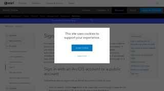 Sign in—ArcGIS Online Help | ArcGIS
