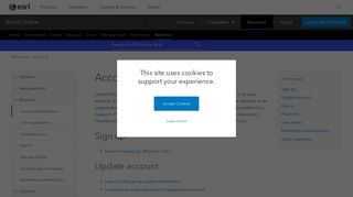 Account troubleshoot—ArcGIS Online Help | ArcGIS