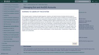 Managing Esri and ArcGIS Accounts - USGS OEI/Enterprise GIS ...