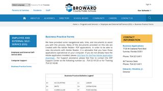 Employee and External Self-Service (ESS) - Broward County Public ...