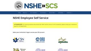 NSHE Employee Self Service - NSHE System Computing Services