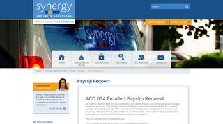 Synergy 365 - Payslip Request - Synergy Security Solutions