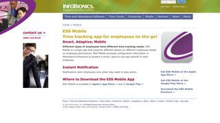 ESS Mobile for Attendance Enterprise from InfoTronics