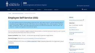 Employee Self-Service (ESS) - EASI