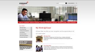 Essar Steel | Your World @ Essar