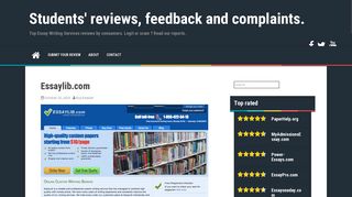 Essaylib.com – Students' reviews, feedback and complaints.