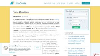 EssayShark Terms and Conditions | Find out our Service Terms and ...