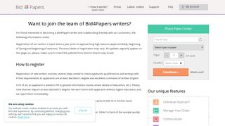 For writers - how to join | Bid4papers.com