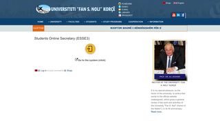 Students Online Secretary (ESSE3) | 