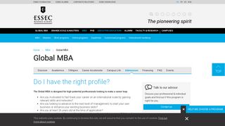 Global MBA - MBA - ESSEC Business School