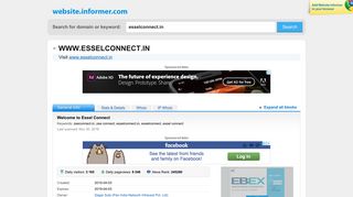 esselconnect.in at WI. Welcome to Essel Connect - Website Informer