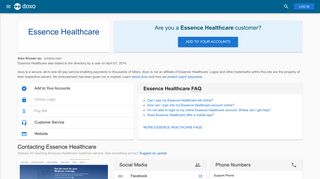 Essence Healthcare: Login, Bill Pay, Customer Service and Care Sign-In