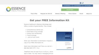 Get your FREE Information Kit | Essence Healthcare