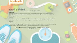 MyHealth - Your secure online health connection - MyHealth - Login ...