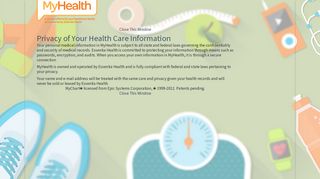 MyHealth - Login Page - Essentia Health
