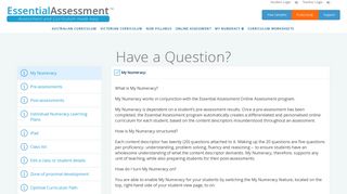 Essential Assessment – Essential Assessment