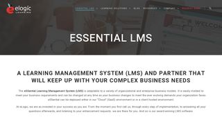 eSSential LMS | LMS Software | eLogic Learning