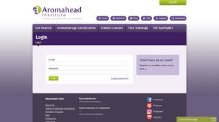 Login - Aromatherapy School and Courses - Aromahead Institute