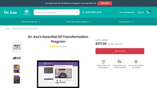 Dr. Axe's Essential Oil Transformation Program - Dr. Axe Store